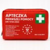 Duża materiałowa apteczka Samochodowa Pierwszej pomocy DIN 13164:2022 z ustnikiem