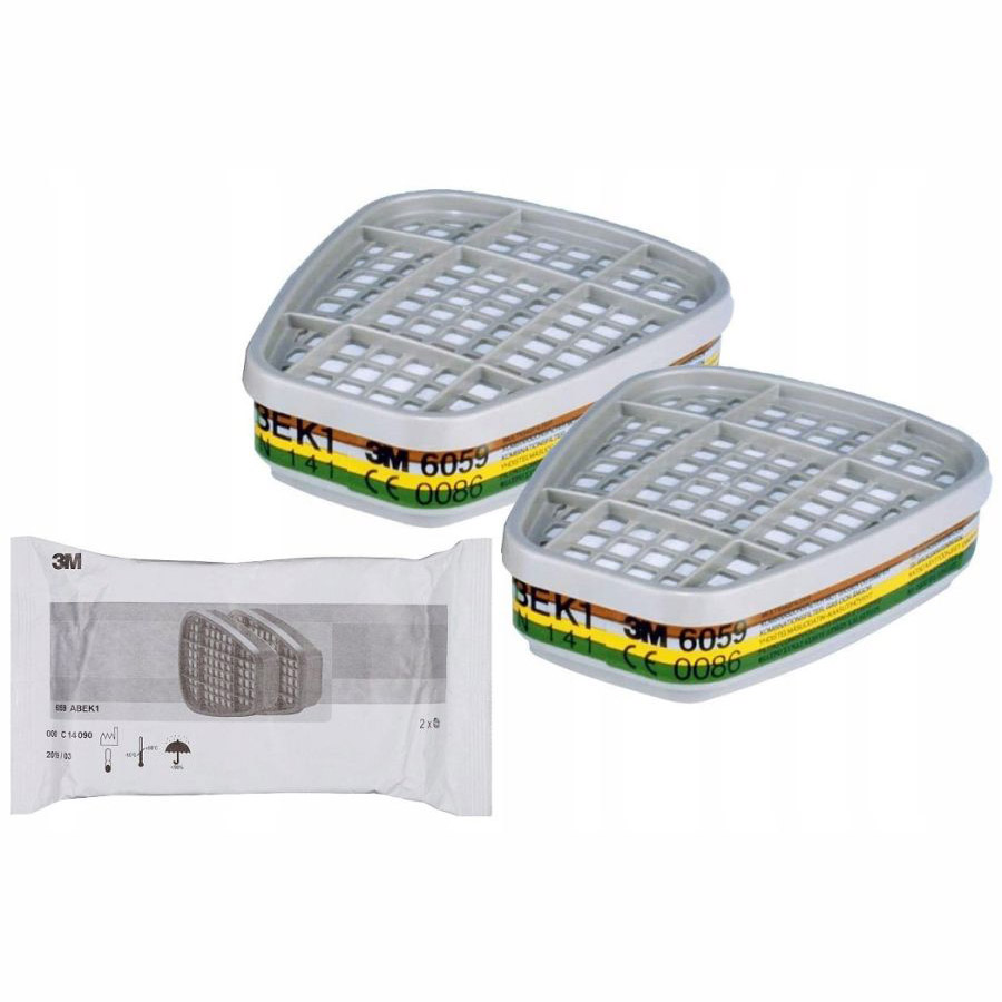 Pochłaniacz 3M 6059 ABEK1 (do masek serii 6000 i 7500) komplet (2 sztuki)