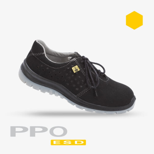 Półbuty bezpieczne damskie Strzelce Opolskie PPO model 652 S1 ESD SRC